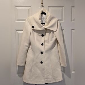 Chic Cream Women's Pea Coat